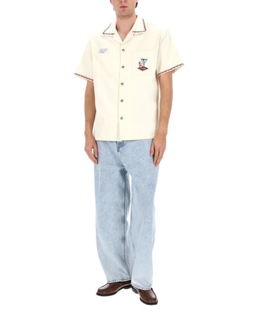 Drole de Monsieur Blue Baggy Fit Jeans Cotton for men