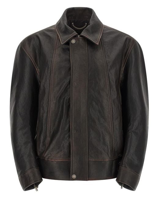 Golden Goose Deluxe Brand Black 'Prince' Bomber Jacket for men