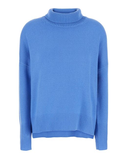 Lisa Yang Blue Sweater Heidi Cashmere Tops