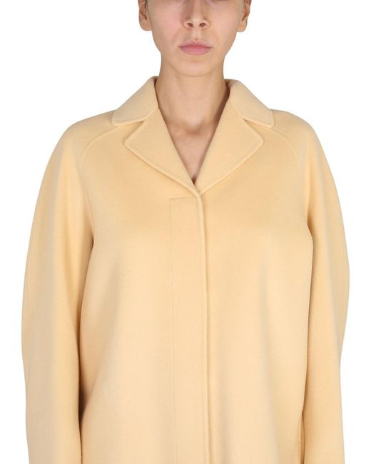 Max Mara Natural Mini Notched Lapel Short Jacket