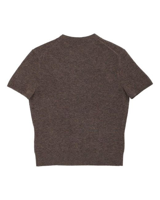 T By Alexander Wang Brown T-Shirt With Logo