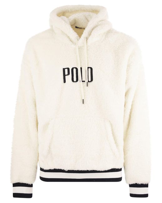 Polo Ralph Lauren White Hoodie With Logo for men