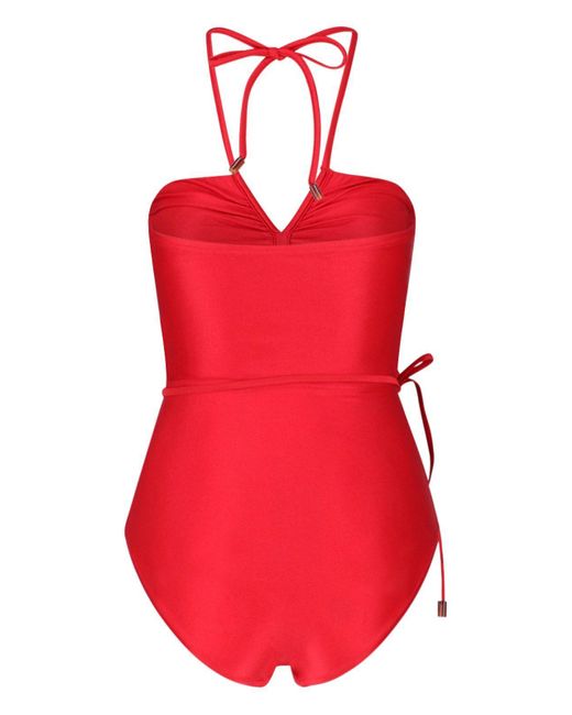 Zimmermann Red 'clover' One Piece Swimsuit