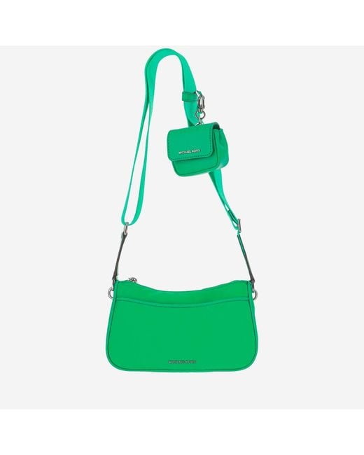 Michael kors jet set bag green deals