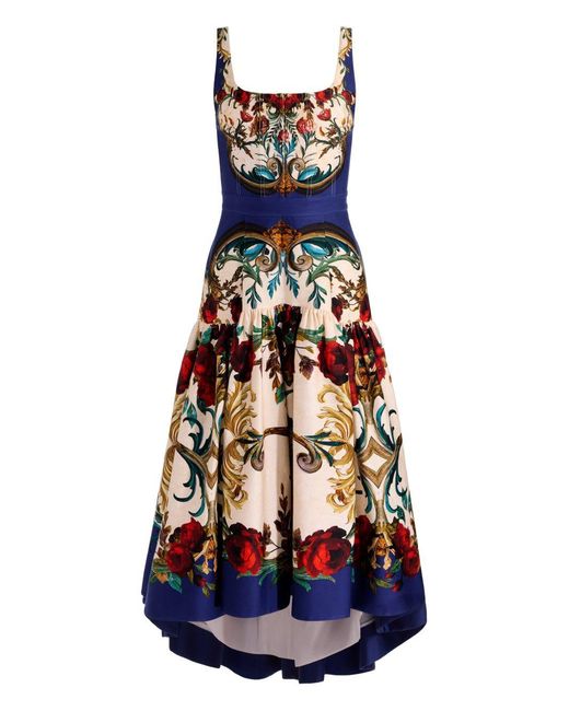Alice + Olivia White Diana Structured Midi Dress