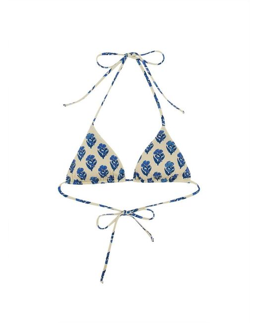 Mc2 Saint Barth Blue Leah Bikini Top