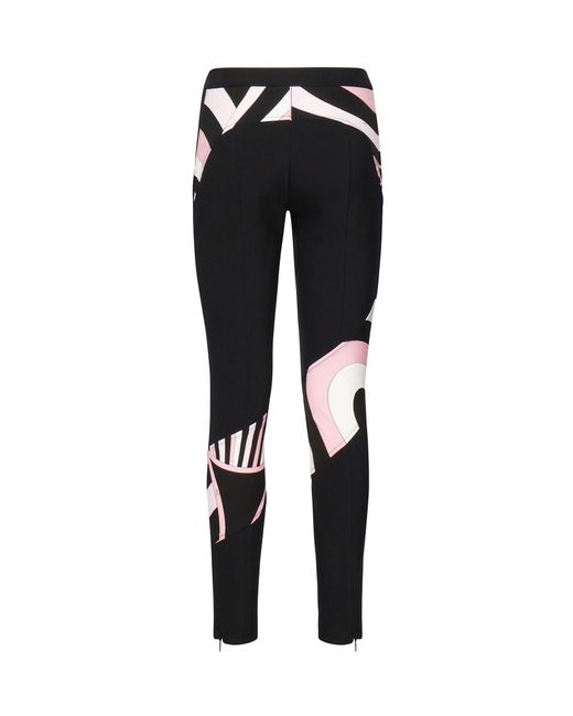 Emilio Pucci Black Pants With Iride Inserts