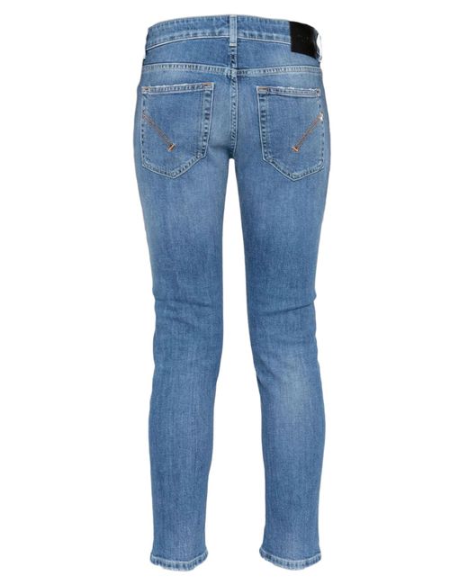 Dondup Blue Light Organic Cotton Blend Jeans