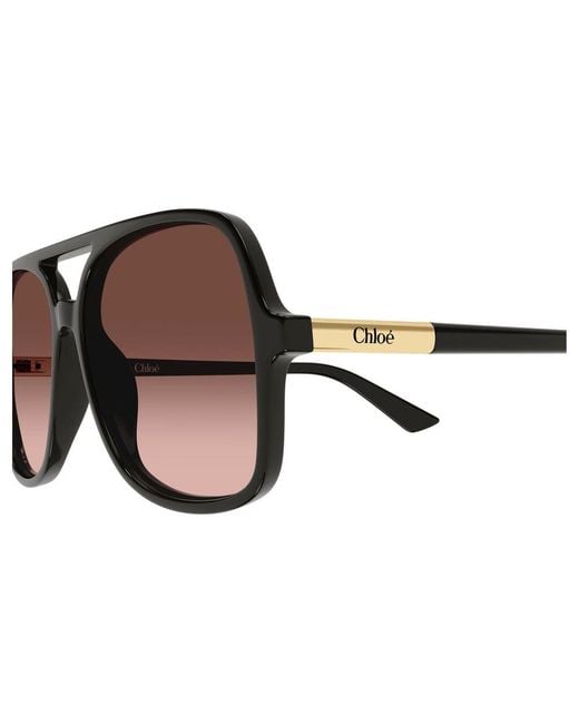 Chloé Black Chloe Sunglasses-Copper Recycled Acetate Eyewear