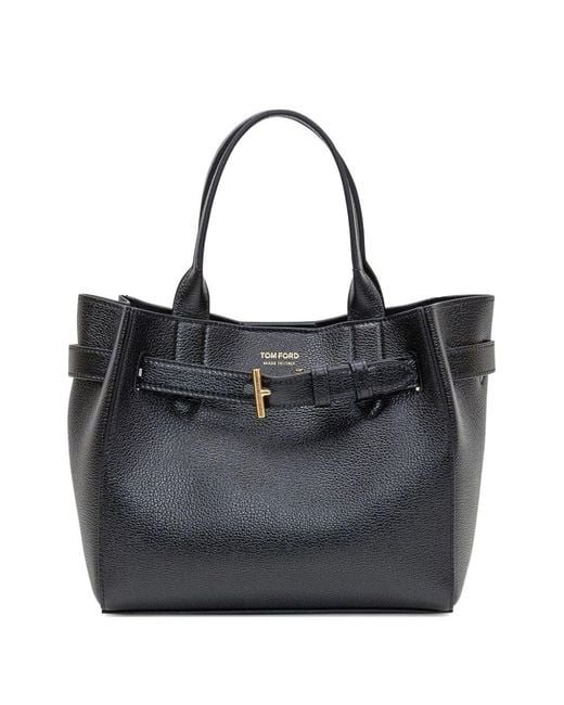 Tom Ford Black Top Handle Bag Audrey Leather Calfskin