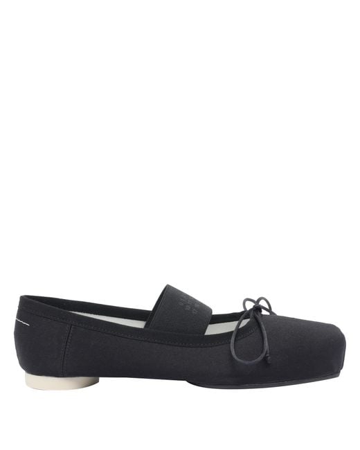 MM6 by Maison Martin Margiela Women's Black Flat Shoes