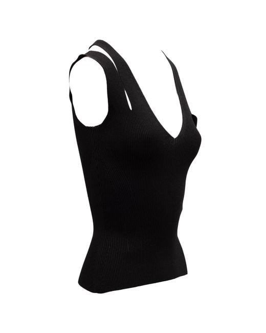 McQueen Black Viscose Top