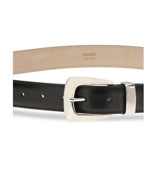 Khaite Black Belt Benny Calf Leather