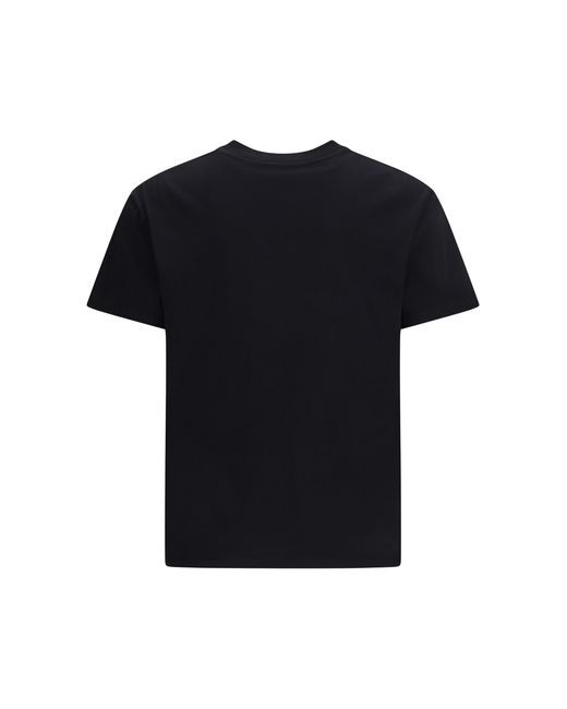 Valentino Black Cotton T-Shirt With Vgold T-Shirts for men