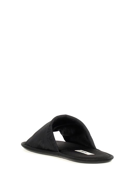 The Row Black Frances Slippers