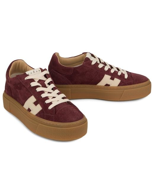 Hogan Brown Sneakers Platform Polyamide Trainers