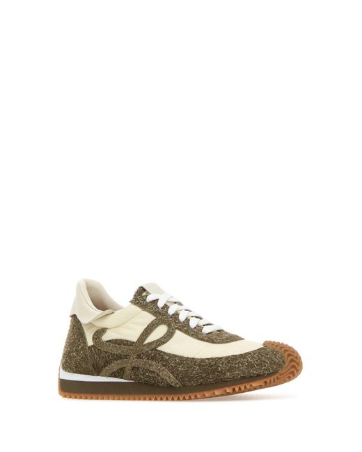 Loewe Natural Flow Runner Monogram Leather And Shell Trainers for men