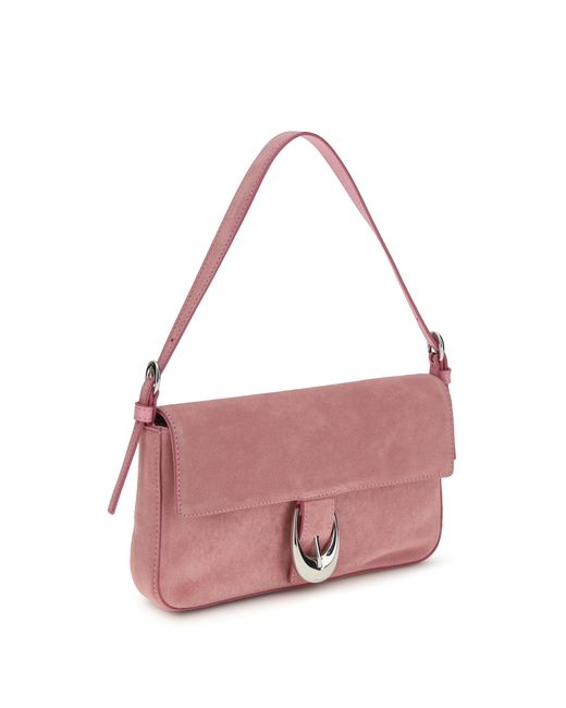 Staud Pink Harlow Shoulder Bag Calf Leather Bos Taurus