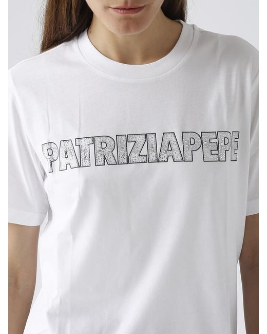 Patrizia Pepe White T-Shirt T-Shirt