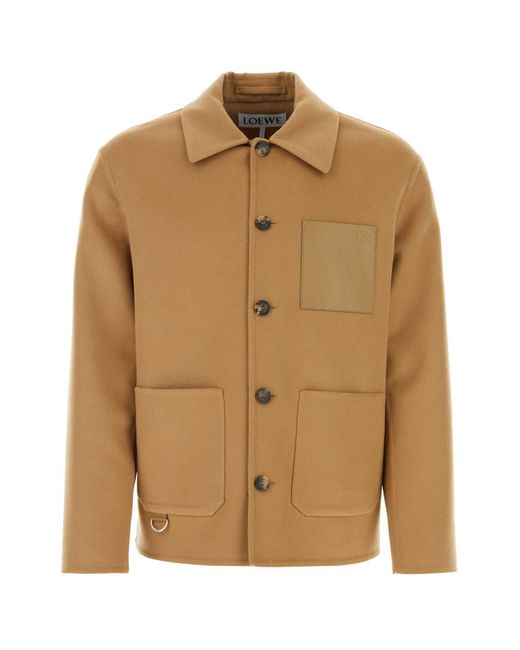 Loewe Brown Wool Blend Jacket for men