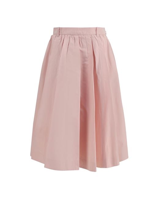 Prada Pink Long Silk Skirt