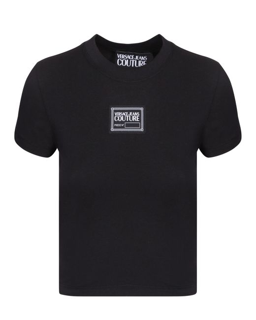 Versace Black Crop T-shirt By