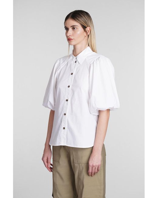 Ganni White Shirt