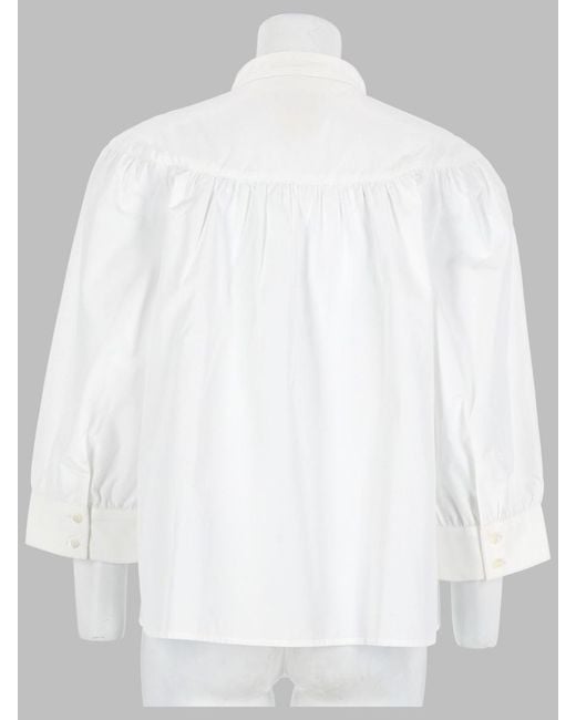 A.P.C. White Shirt Natalie Organic Cotton