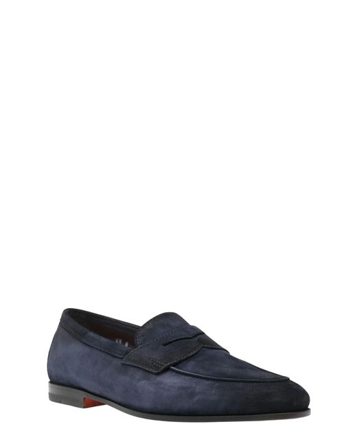 Santoni Blue Carlos Loafer for men