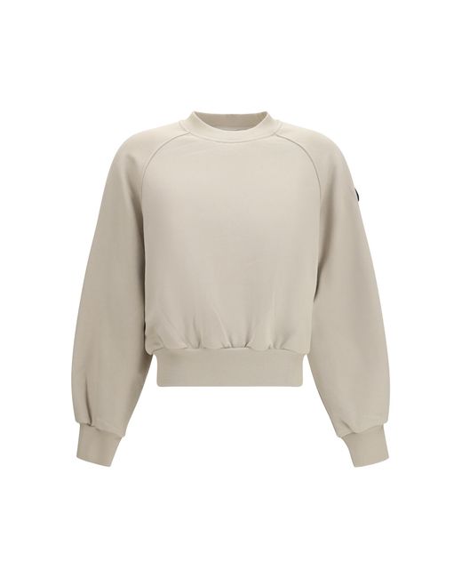 Moose Knuckles White Crewneck Sweater Cotton; Polyester Sweatshirts