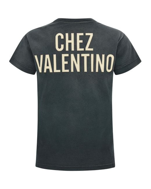 Valentino Garavani Black Panther Lady T-Shirt Cotton
