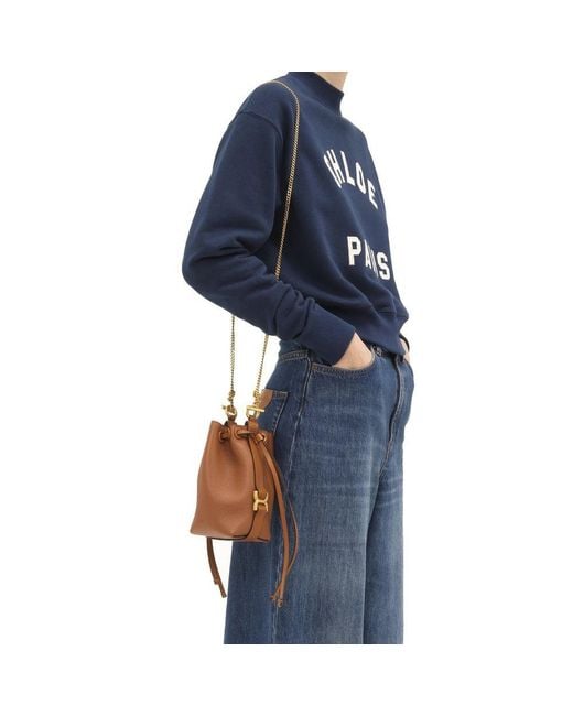 Chloé Brown Calfskin Backet Bag