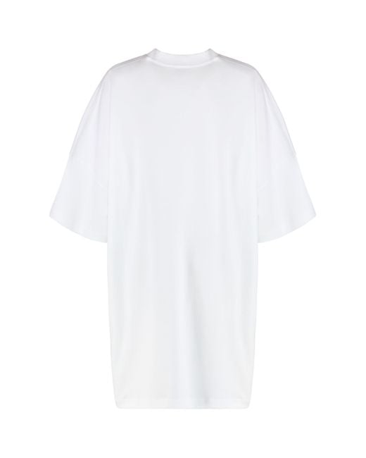Moschino White Cotton Mini-Dress