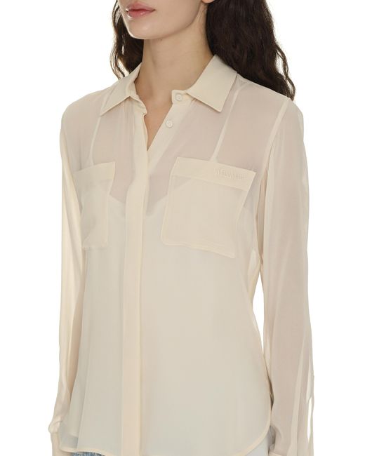 Max Mara White Silk Shirt Vongola