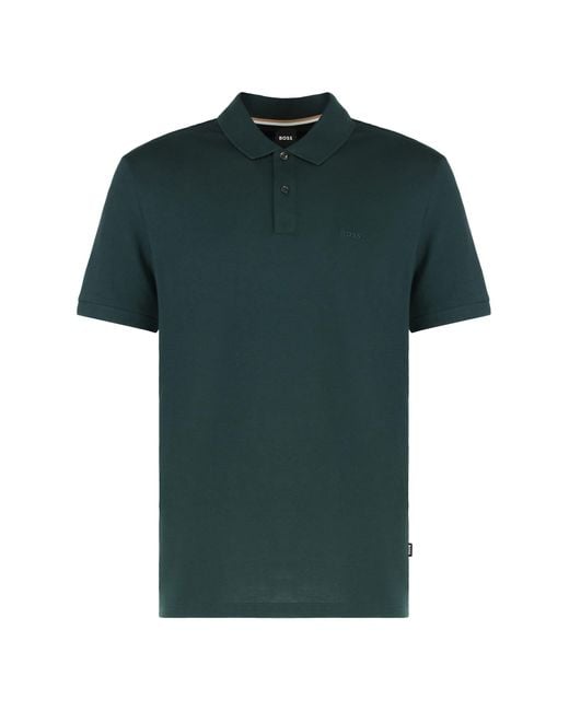 Boss Green Cotton-Piqué Polo Shirt for men