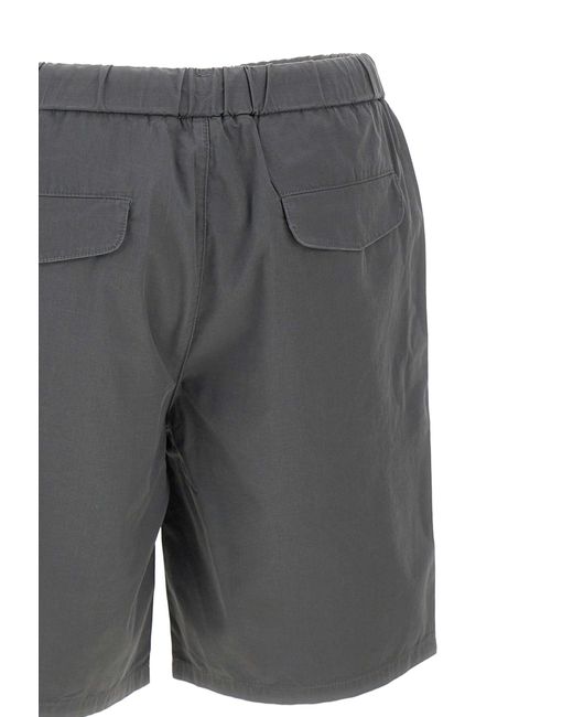Sun 68 Gray Cotton Shorts for men
