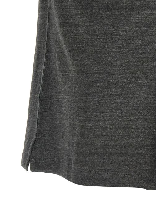 Brunello Cucinelli Gray Linen Blouse for men