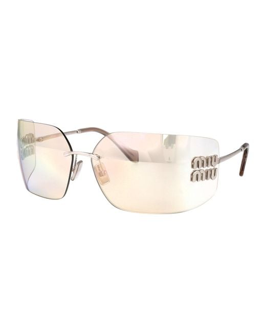 Miu Miu Natural Sunglasses 0Mu 54Ys Metal