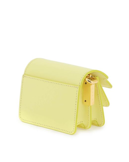 Marni Yellow Trunk Nano Mini Bag