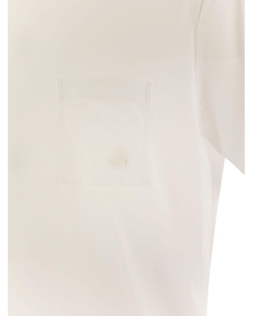 Vilebrequin White Cotton T-Shirt With Pocket for men