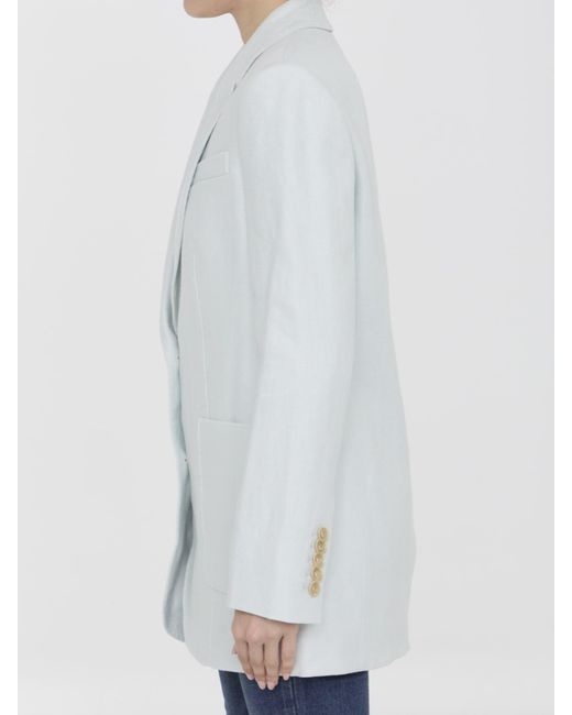 Zimmermann White Natura Linen Jacket
