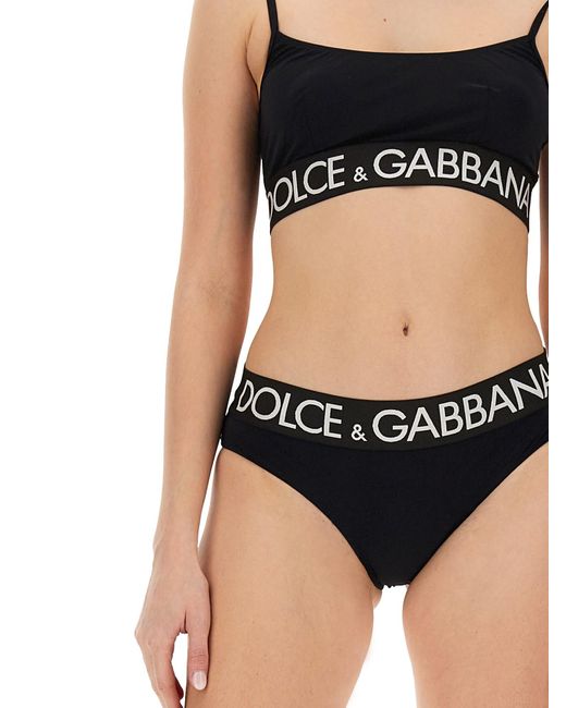 Dolce & Gabbana Black Two-piece Costume