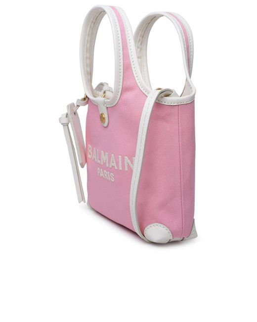 Balmain Pink B-army Top Handle Bag