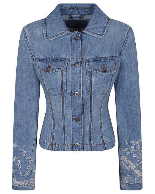 Ermanno Scervino Blue Tailored Lightweight Jacket