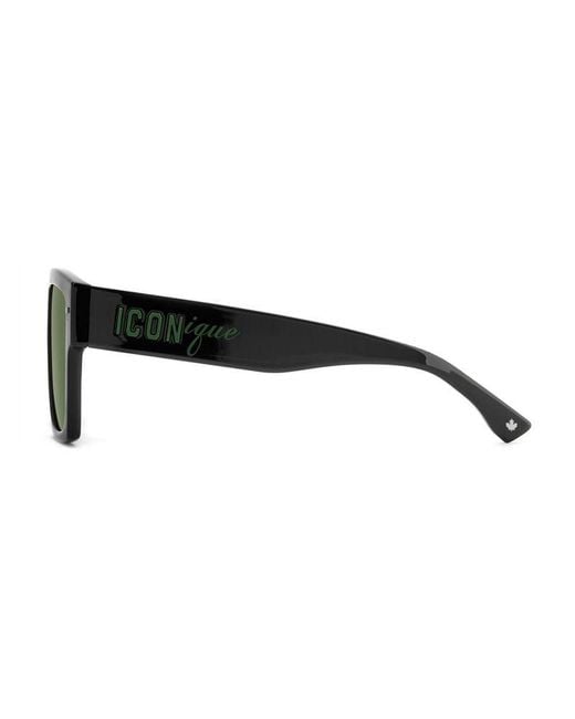 DSQUARED2 ICON Black Sunglasses Acetate Eyewear for men