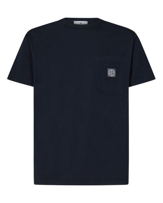 Stone Island Blue T-Shirt for men