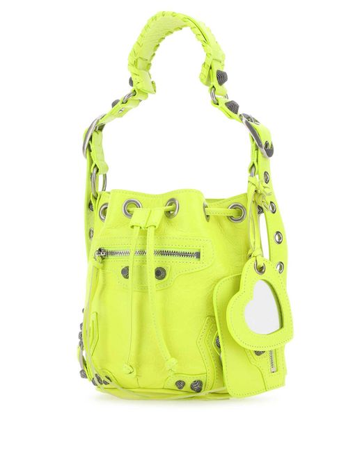 Balenciaga Yellow Bucket Bags