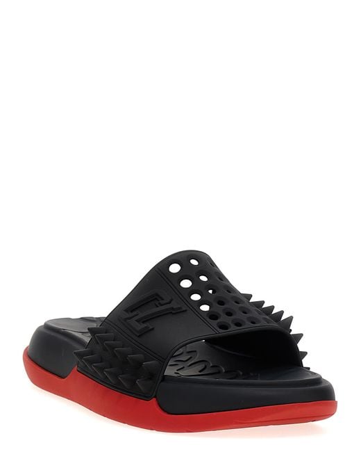 Christian Louboutin Black Take It Easy Sandals for men