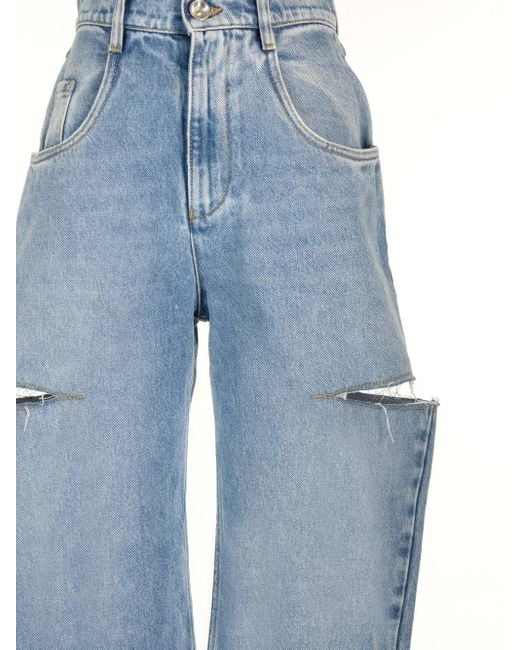 Maison Margiela Blue Cut Off Jeans