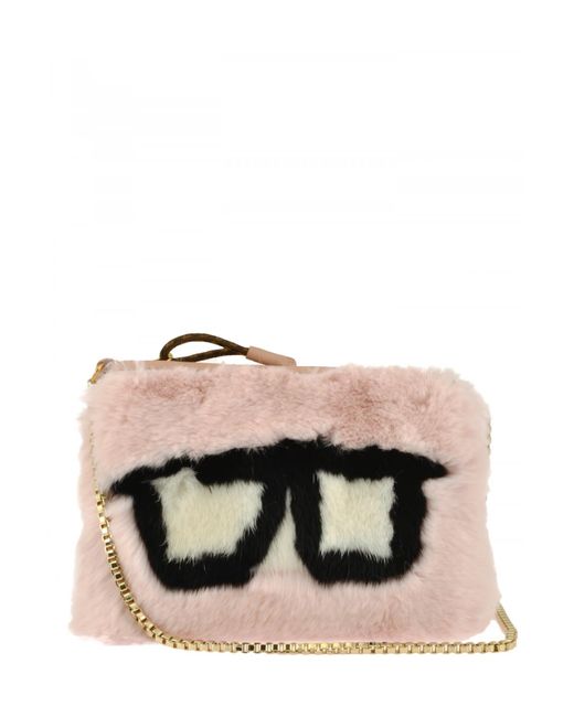 Mr & Mrs Italy Fur Bag in Pink Lyst